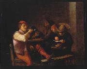 Adriaen Brouwer Smokers in an Inn. oil painting
